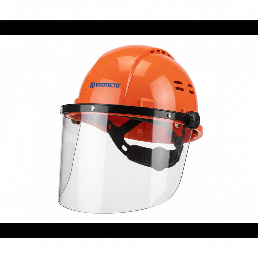 Safety Helmet with Face Shield
